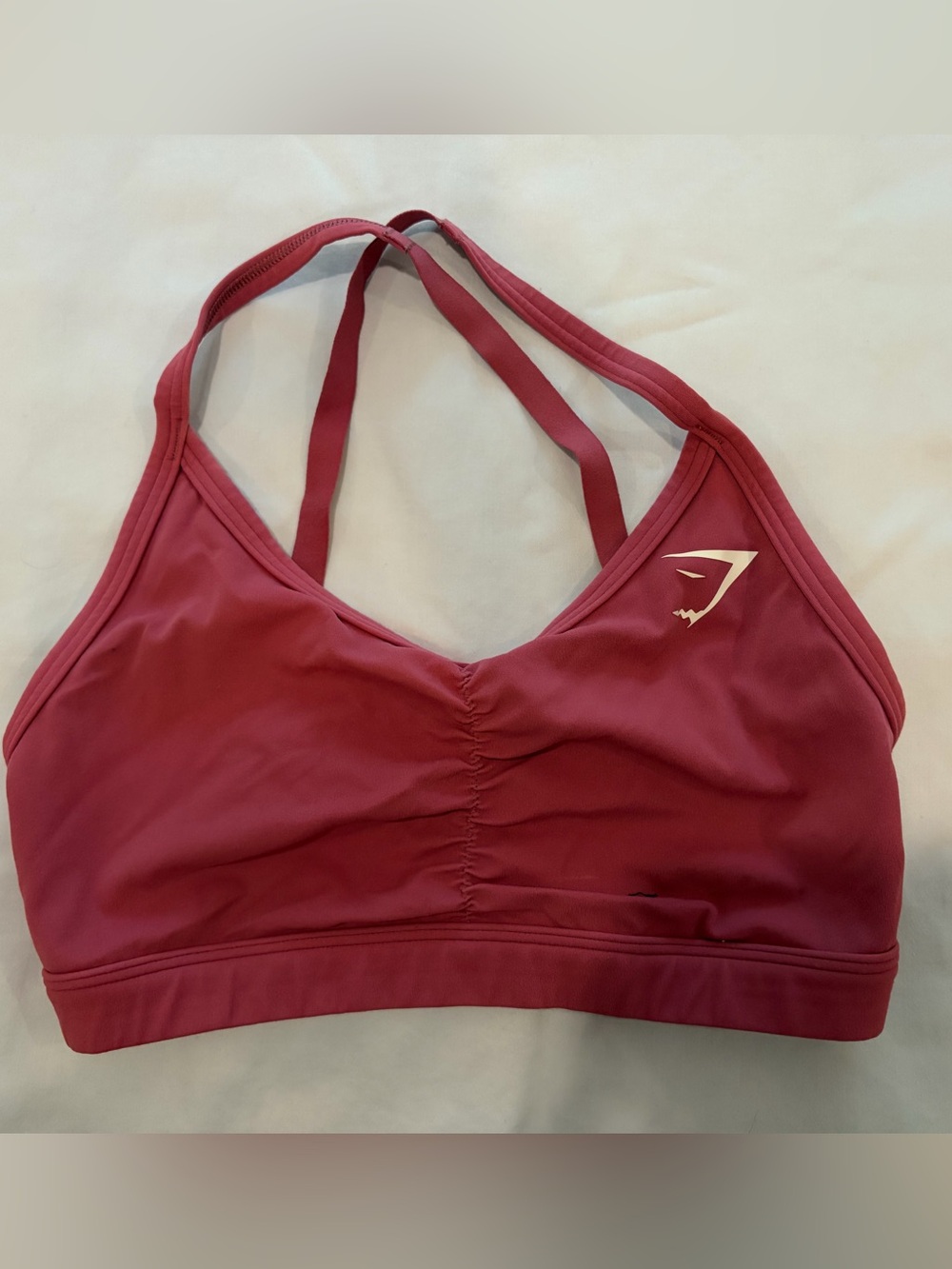 Gymshark Women's Deep Red Double-Strap Sports Bra